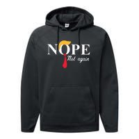 Anderson Cooper Trump Nope Not Again Jeras Ikehorn Performance Fleece Hoodie