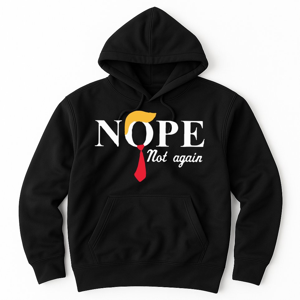 Anderson Cooper Trump Nope Not Again Jeras Ikehorn Hoodie