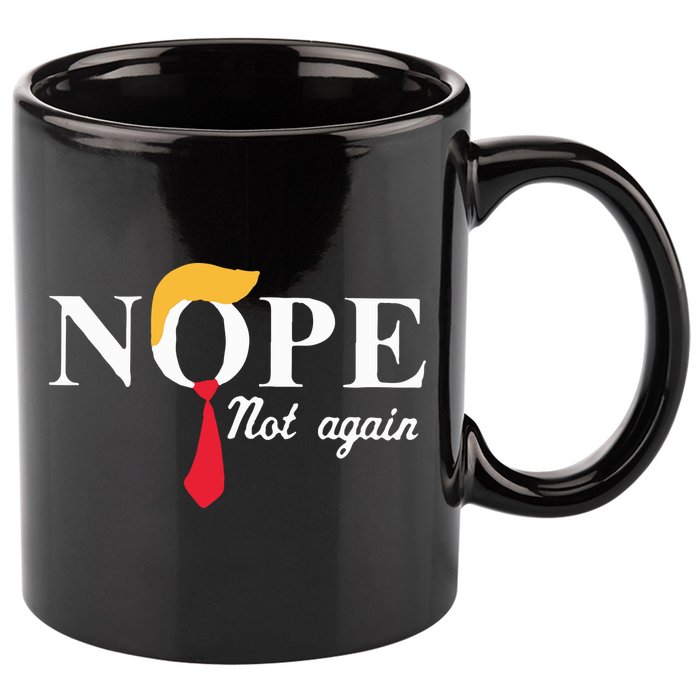 Anderson Cooper Trump Nope Not Again Jeras Ikehorn 11oz C Handle Ceramic Mug