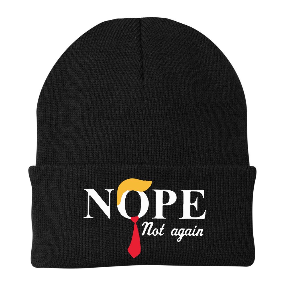Anderson Cooper Trump Nope Not Again Jeras Ikehorn Beanie
