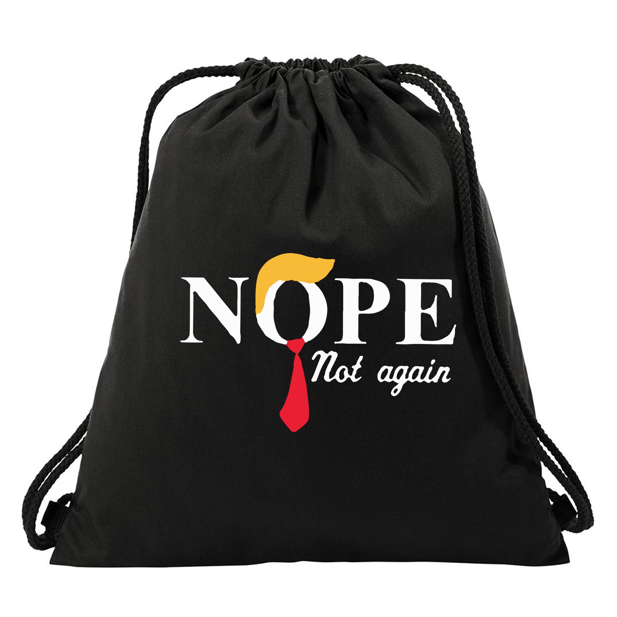 Anderson Cooper Trump Nope Not Again Jeras Ikehorn Drawstring Bag