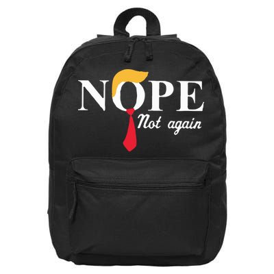 Anderson Cooper Trump Nope Not Again Jeras Ikehorn 16 in Basic Backpack
