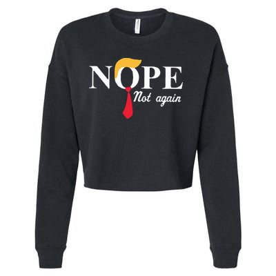 Anderson Cooper Trump Nope Not Again Jeras Ikehorn Cropped Pullover Crew