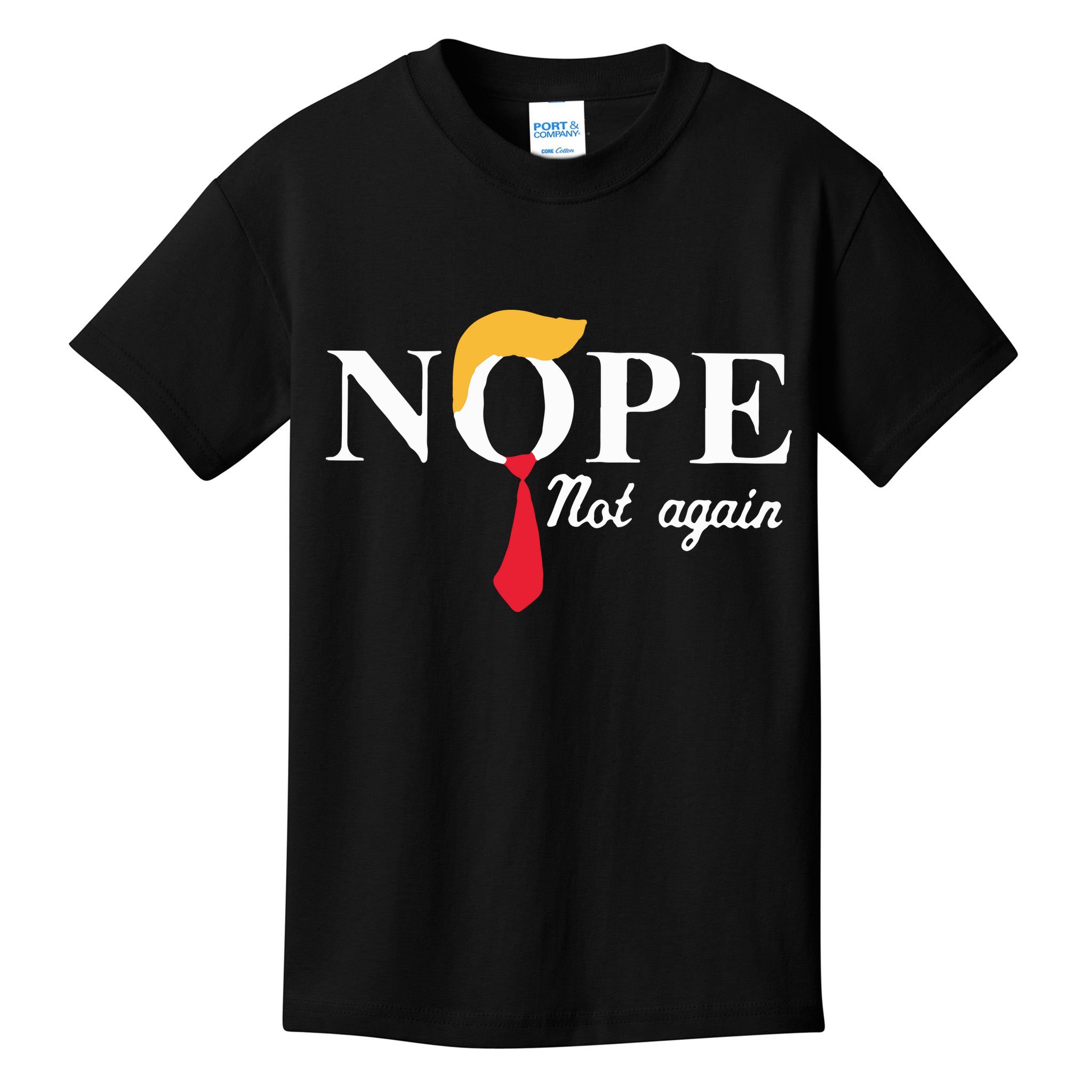 Anderson Cooper Trump Nope Not Again Jeras Ikehorn Kids T-Shirt