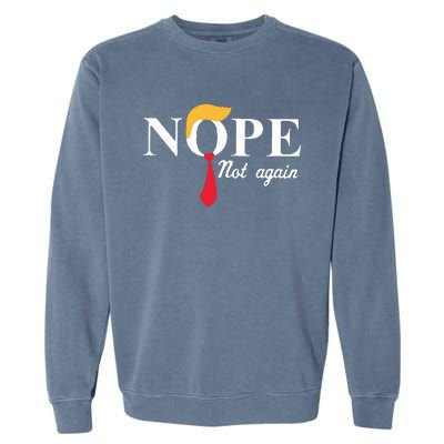 Anderson Cooper Trump Nope Not Again Jeras Ikehorn Garment-Dyed Sweatshirt