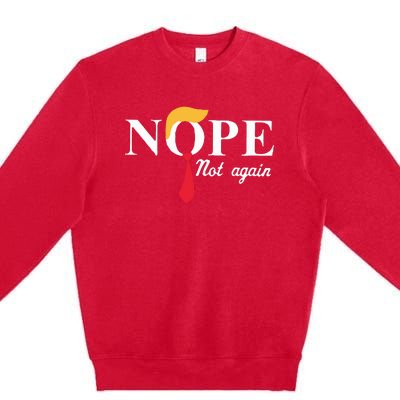 Anderson Cooper Trump Nope Not Again Jeras Ikehorn Premium Crewneck Sweatshirt