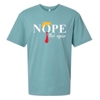 Anderson Cooper Trump Nope Not Again Jeras Ikehorn Sueded Cloud Jersey T-Shirt