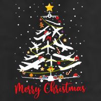 Airplane Christmas Tree Merry Christmas Most Likely Pilot Adult Drive Performance Visor