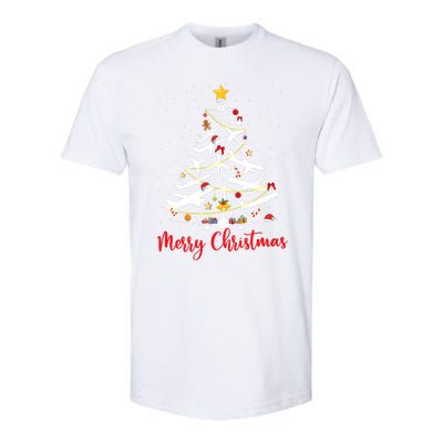 Airplane Christmas Tree Merry Christmas Most Likely Pilot Softstyle CVC T-Shirt