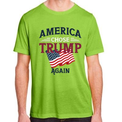 America Chose Trump Again Graphic Adult ChromaSoft Performance T-Shirt