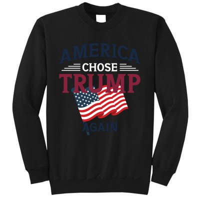 America Chose Trump Again Graphic Sweatshirt