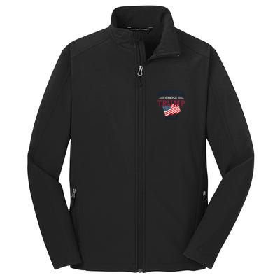 America Chose Trump Again Graphic Core Soft Shell Jacket