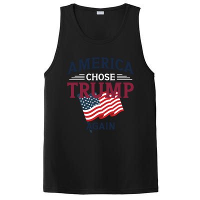 America Chose Trump Again Graphic PosiCharge Competitor Tank