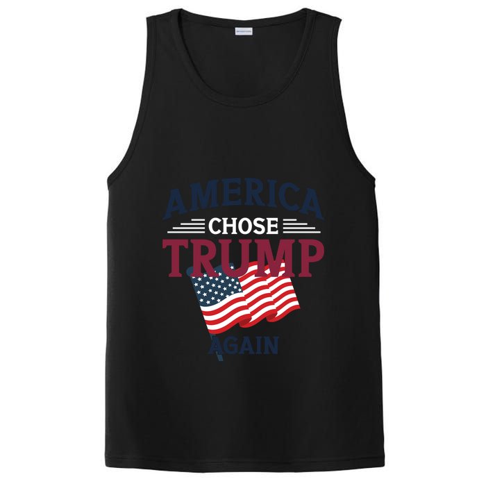 America Chose Trump Again Graphic PosiCharge Competitor Tank