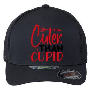 Arrow Cuter Than Cupid Valentine Day Gift Flexfit Unipanel Trucker Cap