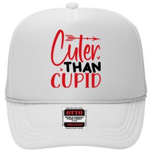 Arrow Cuter Than Cupid Valentine Day Gift High Crown Mesh Back Trucker Hat