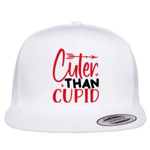 Arrow Cuter Than Cupid Valentine Day Gift Flat Bill Trucker Hat