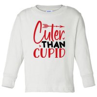 Arrow Cuter Than Cupid Valentine Day Gift Toddler Long Sleeve Shirt