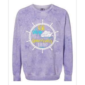 Anniversary Cruise Trip Vacation Crusing Matching Team Matching Family Colorblast Crewneck Sweatshirt