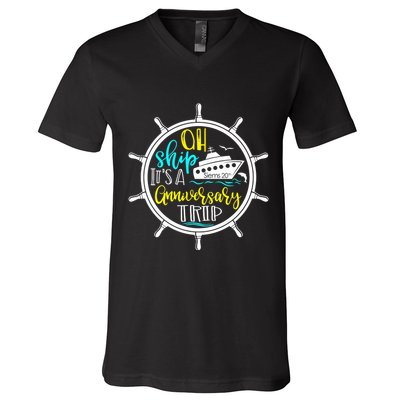 Anniversary Cruise Trip Vacation Crusing Matching Team Matching Family V-Neck T-Shirt