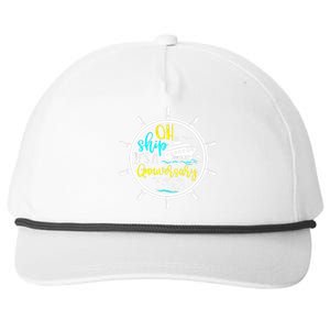 Anniversary Cruise Trip Vacation Crusing Matching Team Matching Family Snapback Five-Panel Rope Hat