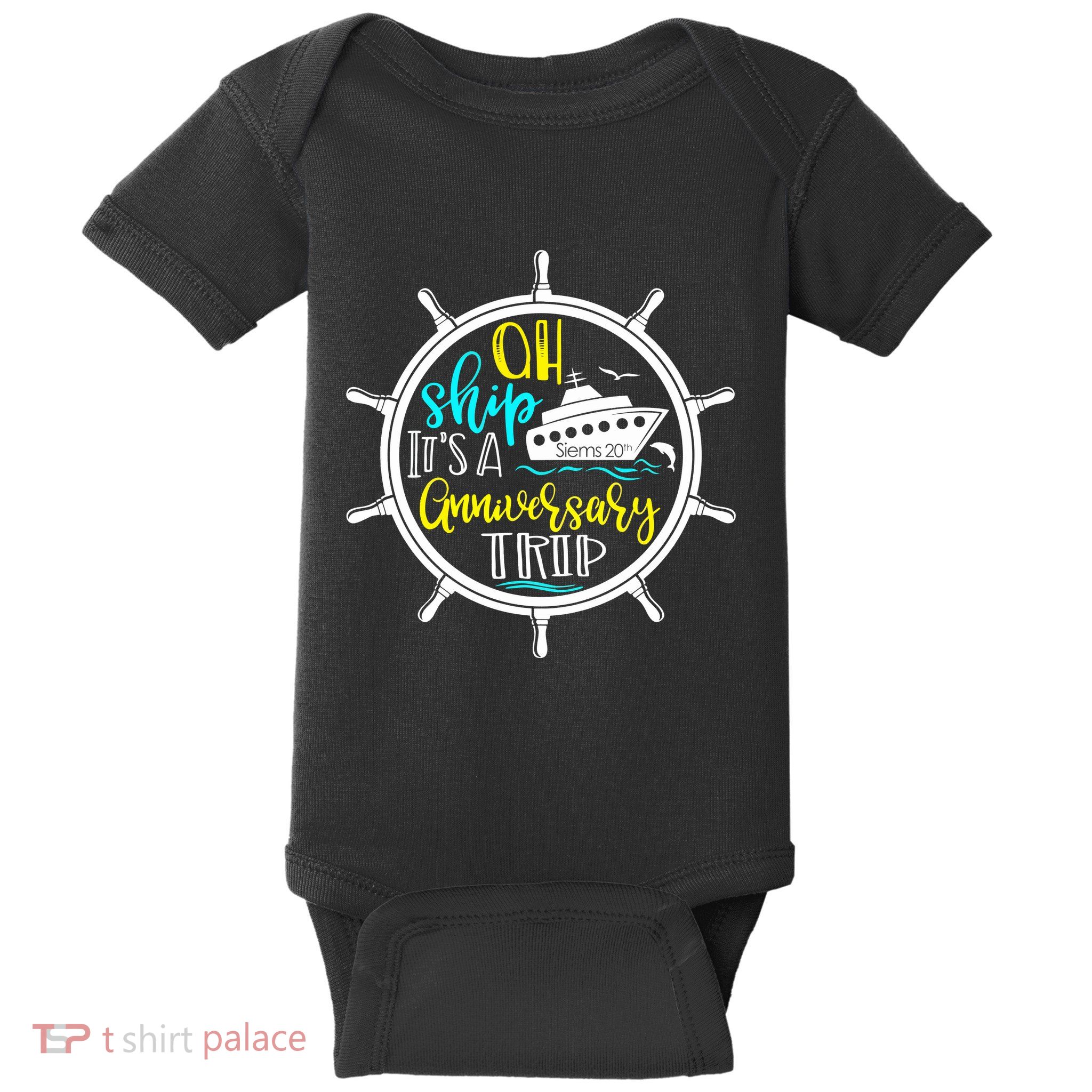 Anniversary Cruise Trip Vacation Crusing Matching Team Matching Family Baby Bodysuit