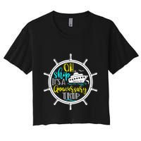 Anniversary Cruise Trip Vacation Crusing Matching Team Matching Family Women's Crop Top Tee