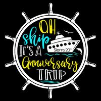 Anniversary Cruise Trip Vacation Crusing Matching Team Matching Family Cropped Pullover Crew