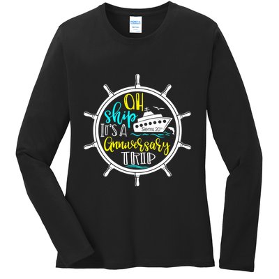 Anniversary Cruise Trip Vacation Crusing Matching Team Matching Family Ladies Long Sleeve Shirt