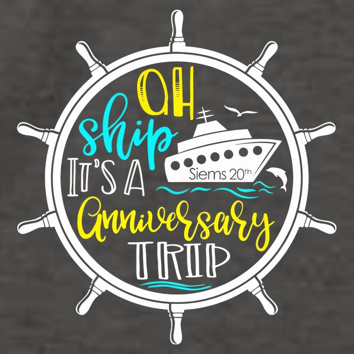 Anniversary Cruise Trip Vacation Crusing Matching Team Matching Family Vector Backpack