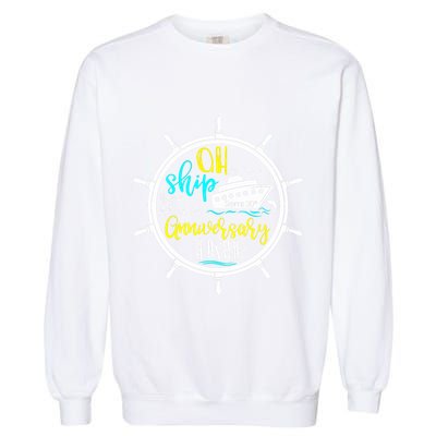 Anniversary Cruise Trip Vacation Crusing Matching Team Matching Family Garment-Dyed Sweatshirt