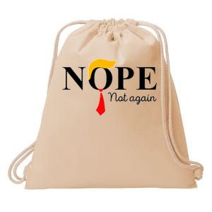 Anderson Cooper Trump Nope Not Again Jeras Ikehorn Drawstring Bag