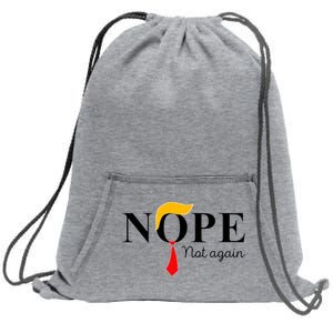 Anderson Cooper Trump Nope Not Again Jeras Ikehorn Sweatshirt Cinch Pack Bag