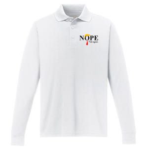 Anderson Cooper Trump Nope Not Again Jeras Ikehorn Performance Long Sleeve Polo