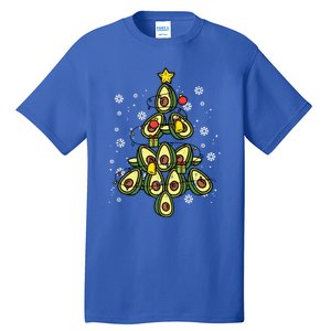 Avocado Christmas Tree Xmas Pajamas Pjs Fruit Lover Great Gift Tall T-Shirt