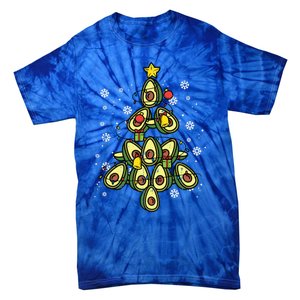 Avocado Christmas Tree Xmas Pajamas Pjs Fruit Lover Great Gift Tie-Dye T-Shirt