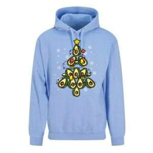 Avocado Christmas Tree Xmas Pajamas Pjs Fruit Lover Great Gift Unisex Surf Hoodie