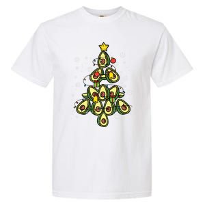 Avocado Christmas Tree Xmas Pajamas Pjs Fruit Lover Great Gift Garment-Dyed Heavyweight T-Shirt