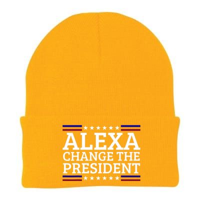 Alexa Change The President Funny Political Impeach 46 Knit Cap Winter Beanie