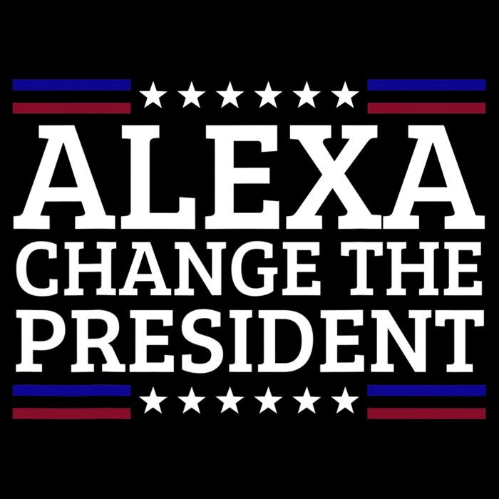 Alexa Change The President Funny Political Impeach 46 Drawstring Bag
