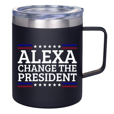 Alexa Change The President Funny Political Impeach 46 12oz Stainless Steel Coffee Mug