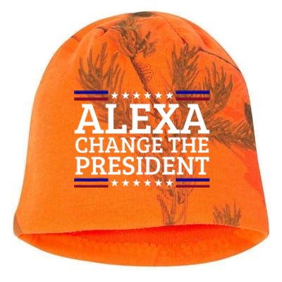 Alexa Change The President Funny Political Impeach 46 Kati - Camo Knit Beanie