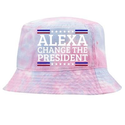 Alexa Change The President Funny Political Impeach 46 Tie-Dyed Bucket Hat