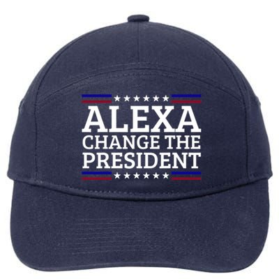 Alexa Change The President Funny Political Impeach 46 7-Panel Snapback Hat