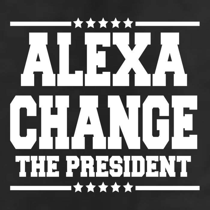Alexa Change The President Funny Elections 7 Panel Mesh Trucker Snapback Hat
