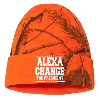 Alexa Change The President Funny Elections Kati Licensed 12" Camo Beanie