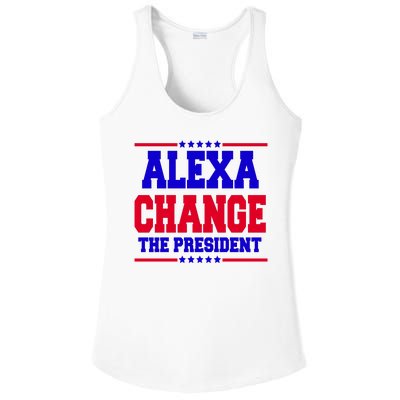 Alexa Change The President Funny Elections Ladies PosiCharge Competitor Racerback Tank