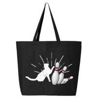 Alley Cat Tipping Pins Funny Bowling 25L Jumbo Tote