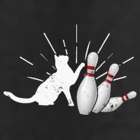Alley Cat Tipping Pins Funny Bowling 25L Jumbo Tote
