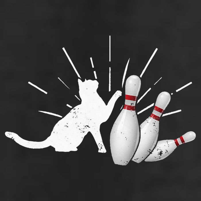 Alley Cat Tipping Pins Funny Bowling 25L Jumbo Tote